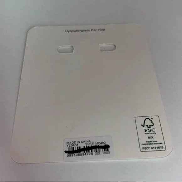 J. Crew Mini Tube Hoop Earrings In Matte Gold NEW - Picture 4 of 5